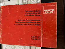 Betriebsanleitung Deutz Fahr Kreiselmäher mit Conditioner Rotor KM 22CR KM 24CR