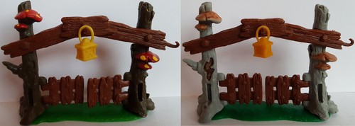 Schlümpfe mal gartentor - 2,