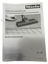Miele Bodenstaubsauger Gebrauchsanweisung S 6210 S 6390 Anleitung Handbuch
