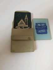 DDR Taschenspiegel VEB Zeitzer Lederwaren Reklame Werbung ** Waldau- Weimar 