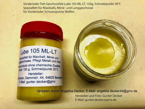 Geschossfett vorderlader fett - vorderlader,