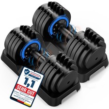 DH FitLife verstellbare Kurzhanteln 25kg – 10 Gewichts­stufen in 1