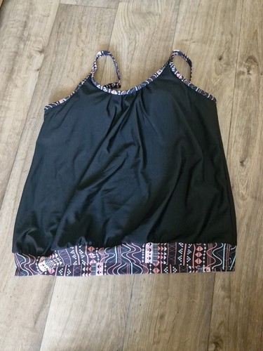 Tankini oberteil schwarz - tankini, gr