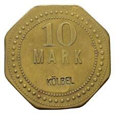 Linnartz MARKEN UND ZEICHEN 8-eckige Wertmarke 10 Mark o.J R! KÖLBEL fast vz