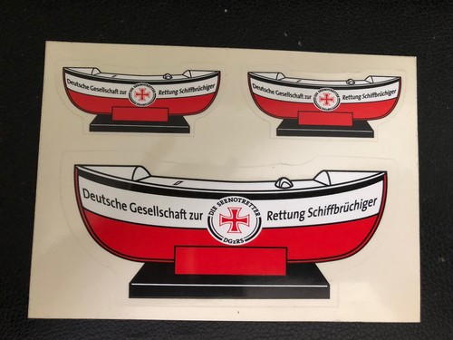 Werbe aufkleber x dgzrs - werbe,
