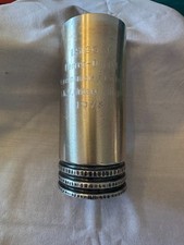 Vintage Stangen Vase Designvase Metall Pokal S.K.V. Unterensingen Esslingen 1978