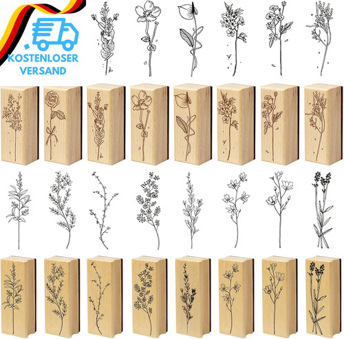Holzstempel blumen stempel - holzstempel,
