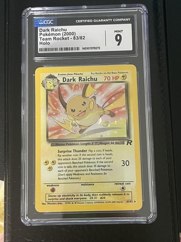 Pokémon dunkles raichu - raichu, 83/82