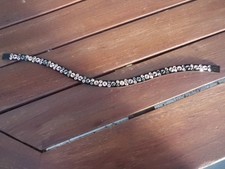 Magic Tack Stirnriemen Swing,Gr.WB in der Farbe grau-beige