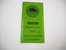 Original Preisliste Fendt