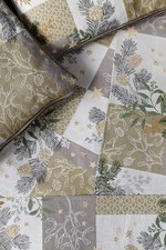 Sander Tischband-läufer-Set Kissen gefüllt "Belle Patch" Gobelin Weihnacht Grau