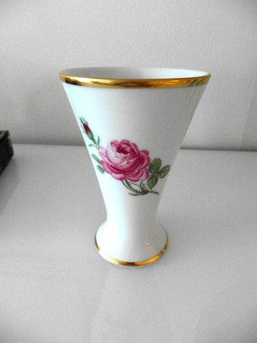 Vase rote rose porzellan - vase, rose"