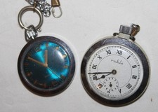 RUHLA - 2 DDR Taschenuhren - Ersatzteilspender