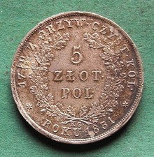 Münze Silber Polen 5 Zlotych