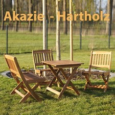 Kindermöbel Kindersitzgruppe Kindergarnitur Gartenmöbel, Akazie, Hartholz