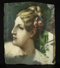 Profil Einer Jungen Frau Mit