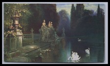 Ansichtskarte / Kunst Statuen am See