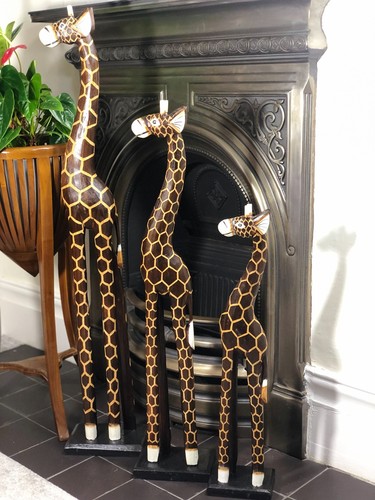 Holz giraffe statue ornament - holz,