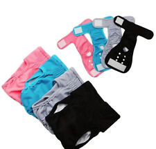 Hundewindel waschbar Schutzhose Läufigkeit Hygienehose Hündin XS–XXL mit Knöp