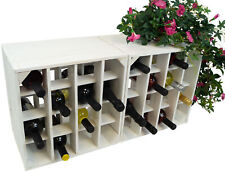 2er Set Weinregal 16er weiss
