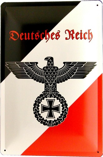 Blechschild 20x30 deutsches - blechschild,