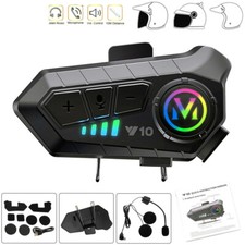 Motorrad Helm Headset Bluetooth 5.3 Motorradhelm Kopfhörer Geräuschunterdrückung