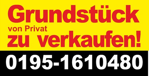 Werbebanner grundstück - grundstück, zu
