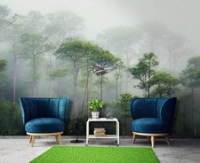 Fototapete Wald Bäume Grün