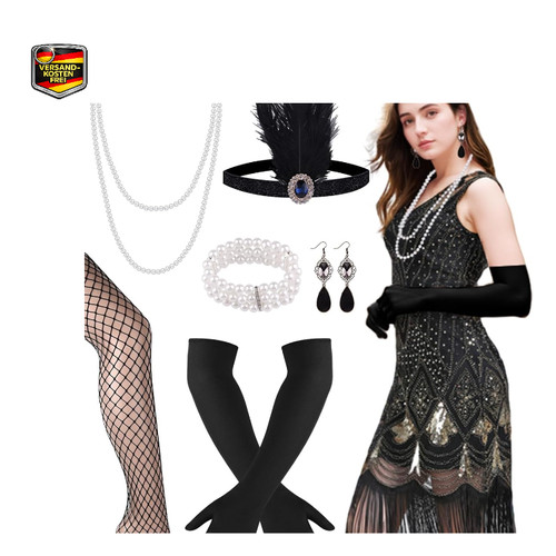 Flapper kleid 1920er - 1920er, jahre