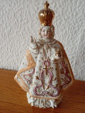 Alte Porzellan Heiligenfigur