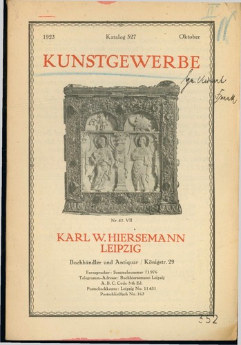 Kunstgewerbe katalog 527 - kunstgewerbe.,