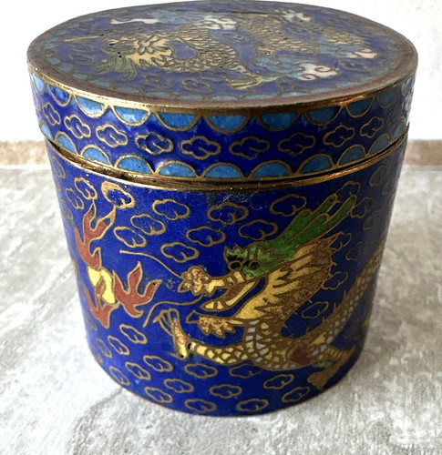 Cloisonné dose china - cloisonné,