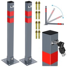 Absperrpfosten Parkplatzsperre Klappbar Feuerwehrpfosten 1-5 Set abschließbar