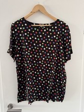 Feine Vintage Bluse - gepunktet - Größe 22 - Top Zustand