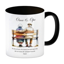 Oma und Opa auf Bank