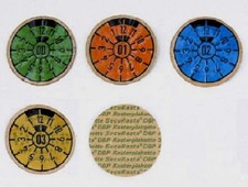 Historische Original TÜV / HU Plakette 2000 – 2003 Zum kleben Neu Sammler