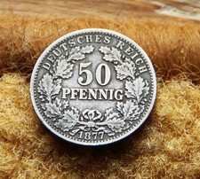 50 Pfennig 1877 B  vz +  , preiswert !