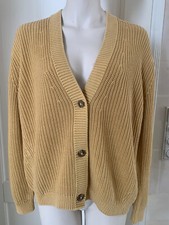 CLOSED,;Damenpullover,Strickjacke,GELB,Gr.M,Baumwolle,NEU