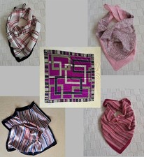 Bandana Kopftuch Halstuch Nickituch Polyester Rottöne, diverse Muster