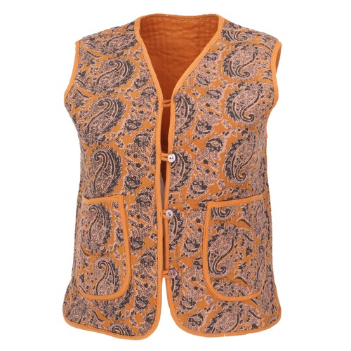 Steppweste blockdruck boho - steppweste,,