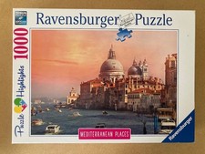 Puzzle-Set, 1 x 1000 Teile, 1 x 3D-Leuchtturm 216 Teile, 1 x Holz-Puzzle DIN A3