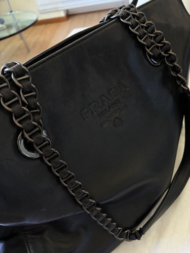 Vintage prada bag - vintage, leder/nylon