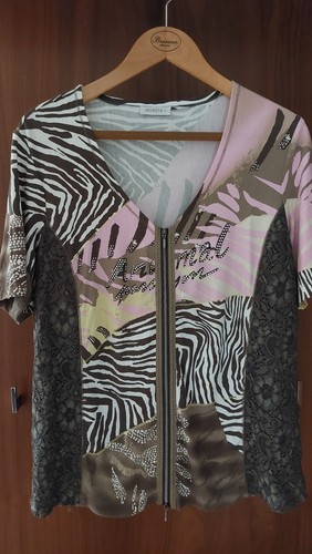 Bonita bluse zebra - bluse, gr.xl