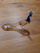 Pfau Muranoglas 70er Jahre