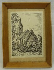(B288) Lithografie "Kirche in