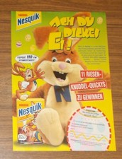 Seltene Werbung NESQUIK Knuddel-Quickys Riesen Plüschtier 1997