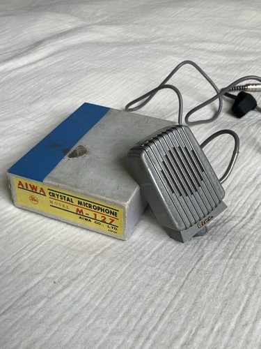 Aiwa crystal microphone - aiwa,