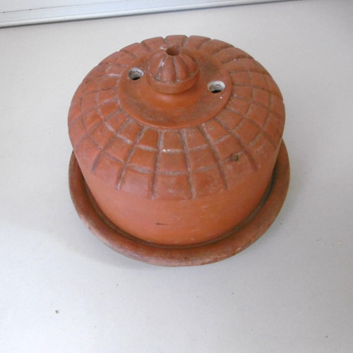 Alte butterdose terrakotta - butterdose,