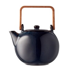 BITZ Teekanne m. Teesieb - Steingut - dunkelblau - 1,2 l