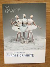 Das Stuttgarter Ballett, Werbepostkarte "Shades Of White" 2018